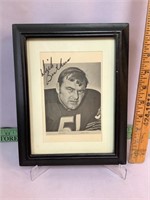 Dick Butkus signed framed picture