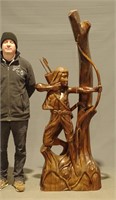 Life Size Wooden Carving