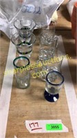 Glass mugs, daiquiri glasses