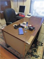 Desk and contents