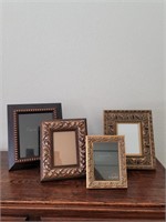 Lot of (4) Hand Finished Picture Frames