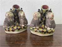 Pair of Reproduction Staffordshire Figurines