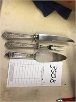 Sterling , Carving Knife, Fork, and Pie Server