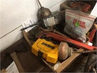 Rigid Pipe Wrench, Oil Cans and other tools
