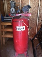 Sears Upright Air Compressor-  READ DETAILS