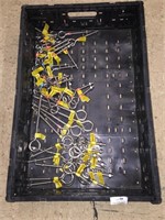 Tote of New Items- Hook Bolts w/Nuts