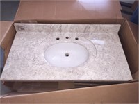 New in Box Marble Sink w/Vanity 43"x22 1/2"