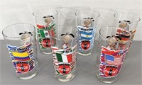 World Cup Soccer Glasses -1994 set of 6