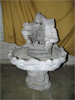 Concrete Fountain with Pump 26" x 21" x 37"
