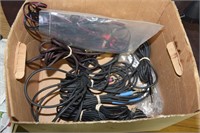 MANY SPEAKER CORDS , MIC STAND !-A-10