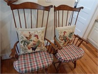 PAIR OF DR. DIMES WINDSOR HIGH COMB BACK CHAIRS