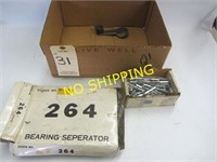 BOX W/ BEARING SEPERATOR, FASTENERS