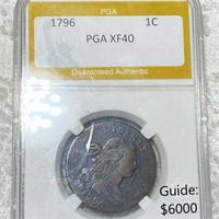 1796 Draped Bust Large Cent PGA - XF40