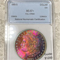 1880-S Morgan Silver Dollar NNC - MS67+