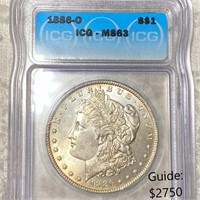 1886-O Morgan Silver Dollar ICG - MS63