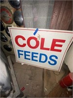 Cole Feeds Metal Sign