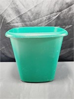 Green Used Plastic Trash Can