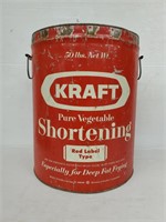 Large Kraft 50 Lbs. Shortening Metal Container