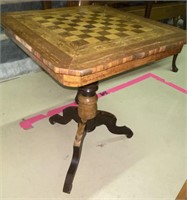 Antique chest game table