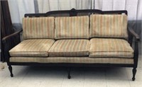 Kroehler Sofa with Cane Back & Upholstered