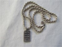 Silver Colored Chain. Stamped 925-18"