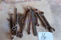 Antique wrenches, 1 is Ford