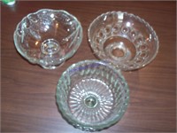 3 candy dishes