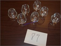7 small Brandy snifters, small