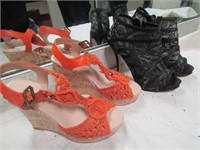 Womens Shoes. Orange is 6 1/2 Black is 7 1/2