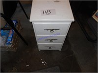 White 3 drawer cabinet