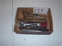 Cresent wrenches, pliers, vice grips