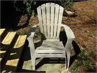Plastic Adirondack Chair Seat Height is 15" T