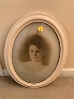 Vintage Photo and Frame 23" H X 17" W