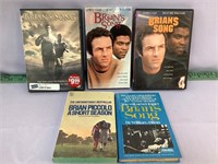 Brian’s Song book, dvd, vhs lot