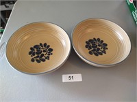(2) Pfaltzgraff 8.5 Inch Vegetable Bowls