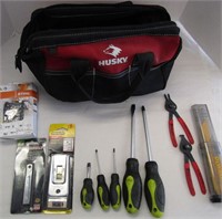 14" Husky Tool Bag with Misc Tools