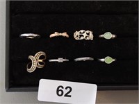 (8) Costume Jewelry Rings