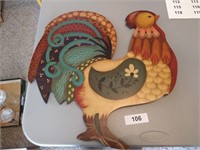 Hand Painted Wooden Chicken