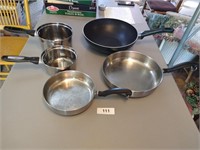 Assorted Pots & Pans - No Lids