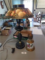 (2) Hand Painted Lamps