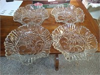 (4) Glass Dishes