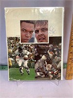 Dick Butkus Gale Sayers signed page