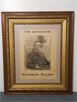 Woodrow Wilson for Governor poster