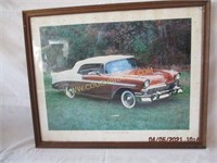 Framed print 1956 Bel-Air convertible