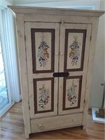 COUNTRY STYLE SOLID WOOD HAND PAINTED ARMOUR