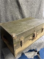 Old chest measures 28 inches wide 16 inches deep