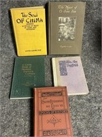 Collection of vintage books include the soul of
