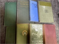 Collection of vintage books, includes home
