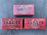 Peters 22 long rifle TRAGET rimfire cartridges,