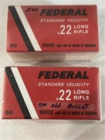 Federal standard velocity 22 long rifle. 50
